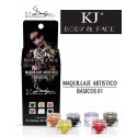 MAQUILLAJE BODY AND FACE BASICOS C/6PZ
